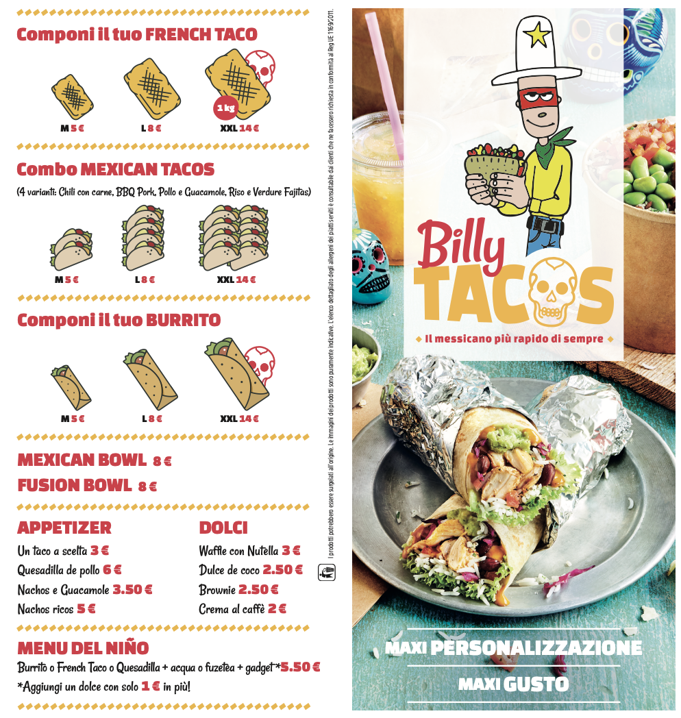 Menu Billy Tacos - Rozzano-1